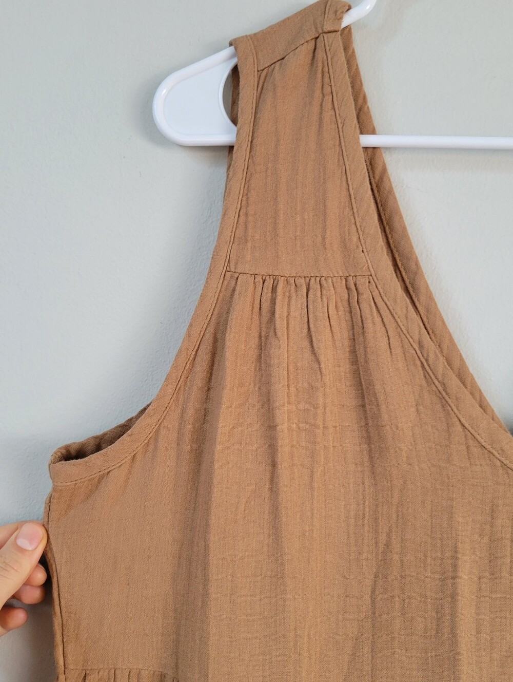 NWT Quince Gauze Tiered Maxi Dress Women Size L Relaxed Capsule Boho Hippie - Picture 8 of 8